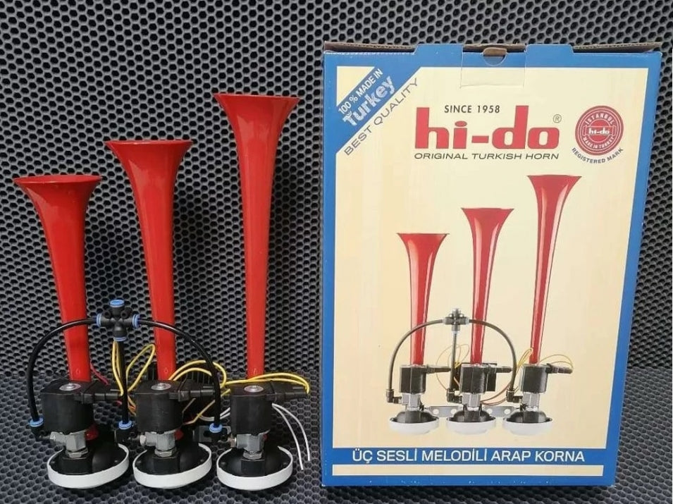 Musical Horn HI-DO "Baby Shark" with 12 Additional Melodies for Van Truck or 24V Vehicle 125d