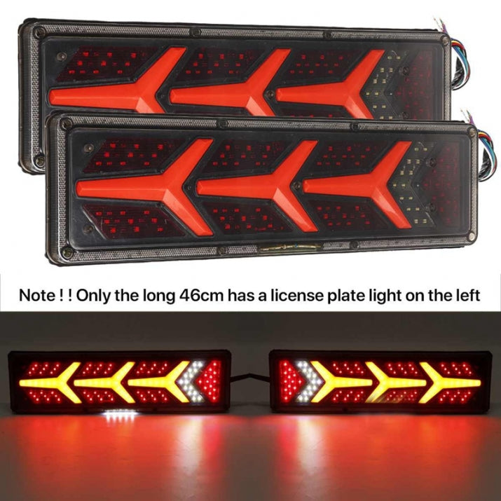 LED Led Stop Lights with Dynamic Blinker Neon Neon Effect 46cm x 12.5cm 24V For Bus Truck