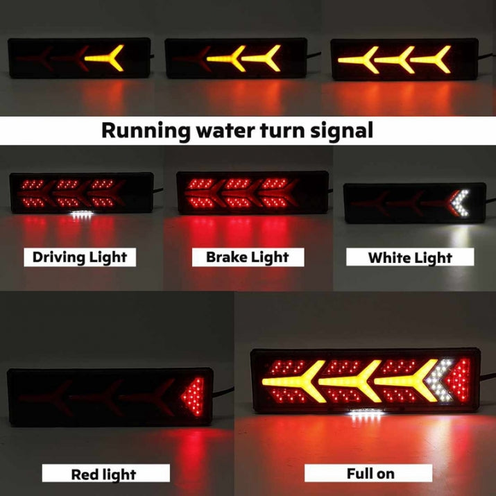 LED Led Stop Lights with Dynamic Blinker Neon Neon Effect 46cm x 12.5cm 24V For Bus Truck