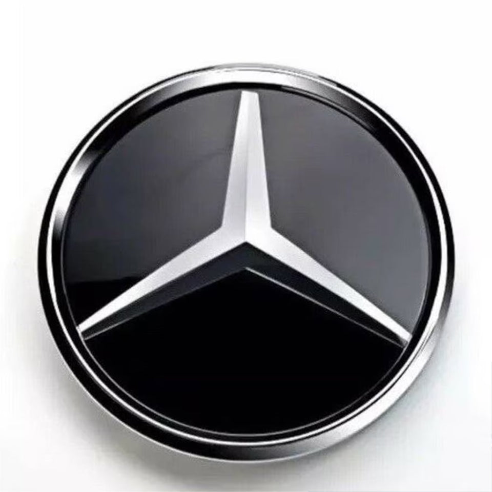 For Mercedes Benz Badge Mirror Emblem Sticker Decal Black B C E S GLK Class W213 W238 W217 W204 W207 W216 W245 W447 W639