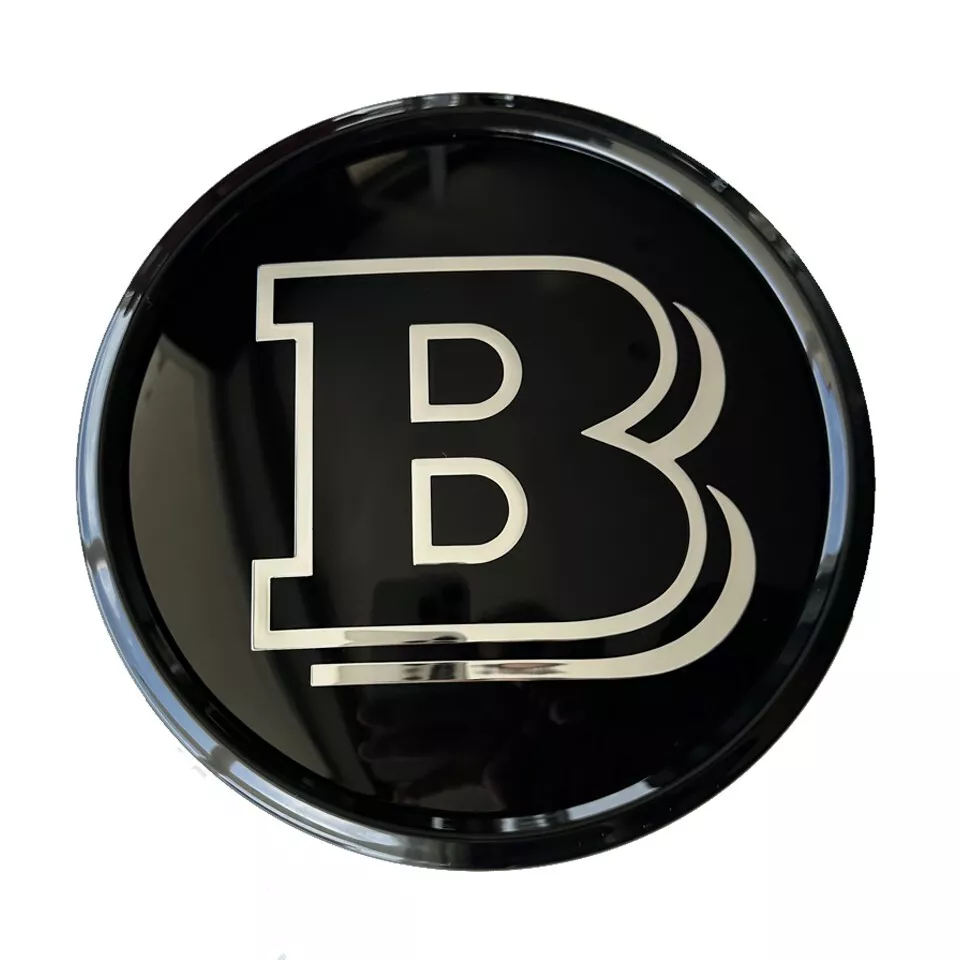 For Brabus Badge Mirror Emblem Sticker Decal Black B C E S GLK Class W213 W238 W217 W204 W207 W216 W245 W447 W639