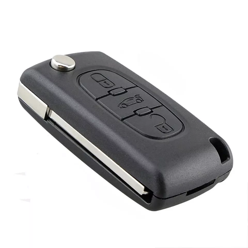 3-Button Remote Key Case Fob Shell Key Blade For Peugeot 408 407 308 307 207 107