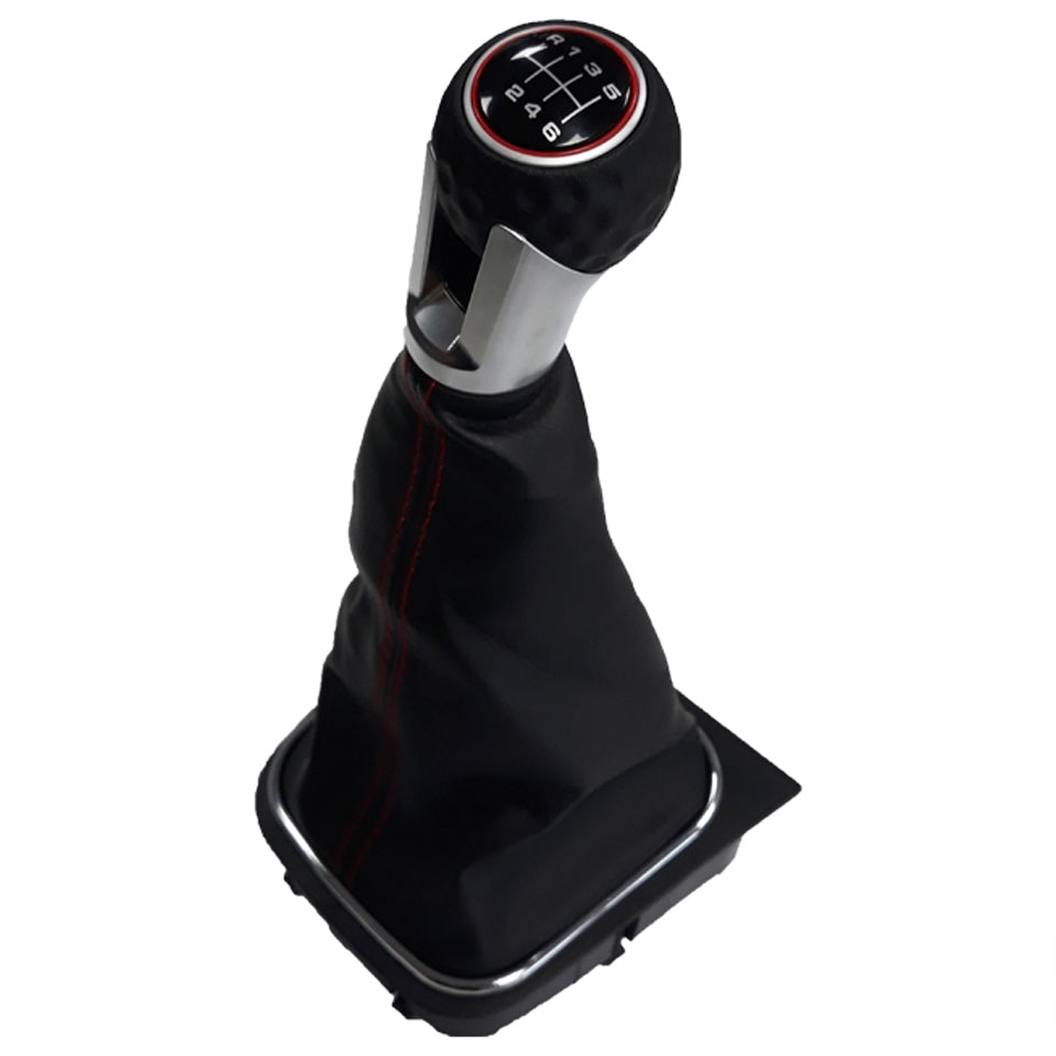 6 Speed Gear Shift Knob Stick Gaiter Boot Cover Frame for VW GOLF MK5 MK6 GTI Jetta