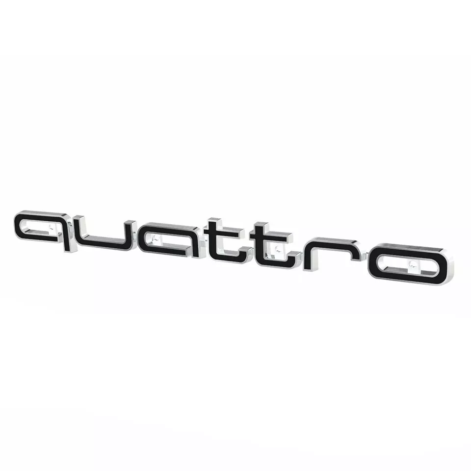 QUATTRO Grill Badge Logo Emblem For Audi RS6 RS3 RS4 A3 A4 A5 A6 S3 S4 S5 Q5 TT