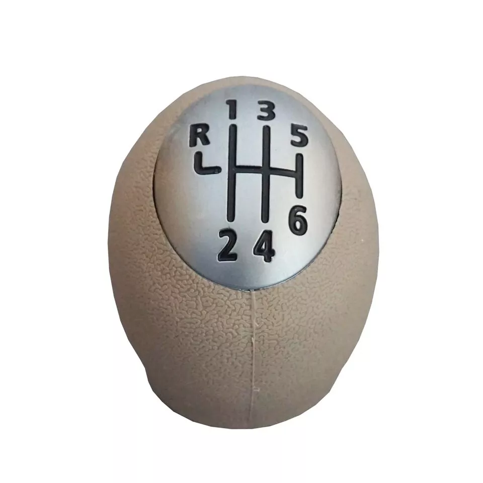 6 Speed Gear Shift Knob Beige For RENAULT Megane Scenic III Fluence 328650047R