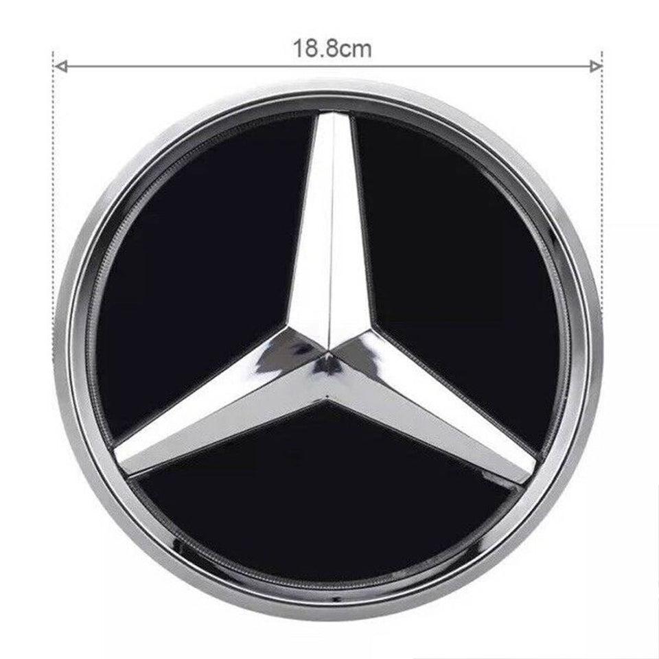 For Mercedes Benz Badge Mirror Emblem Sticker Decal Black B C E S GLK Class W213 W238 W217 W204 W207 W216 W245 W447 W639