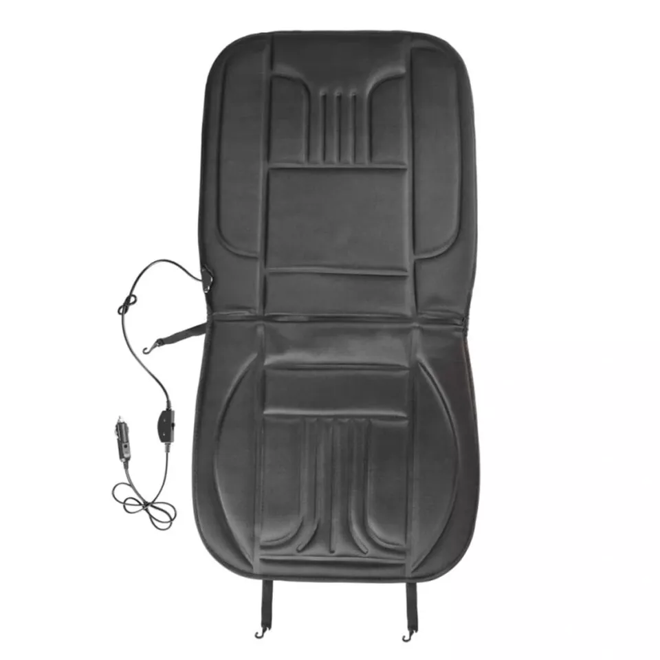 Universal Car Heated Seat Cover Cushion 12V Heater Warmer Winter Pad Black