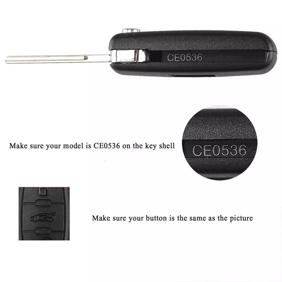 3-Button Remote Key Case Fob Shell Key Blade For Peugeot 408 407 308 307 207 107