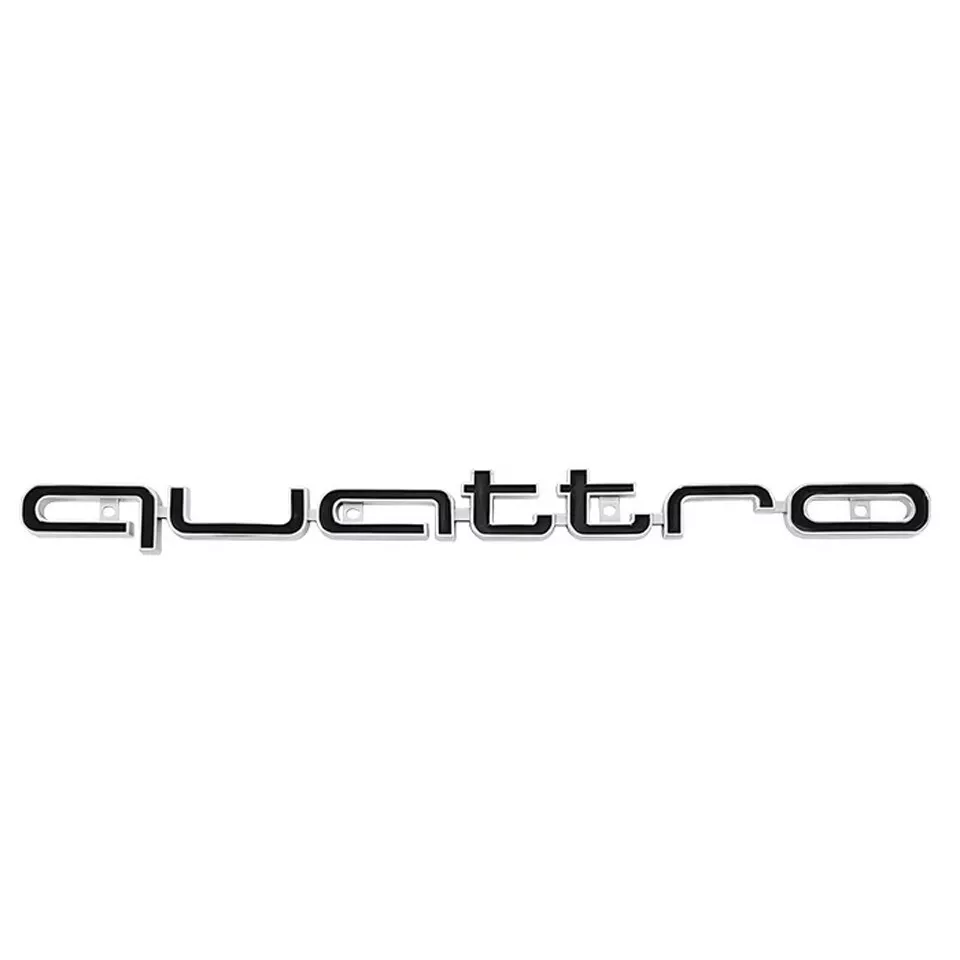 QUATTRO Grill Badge Logo Emblem For Audi RS6 RS3 RS4 A3 A4 A5 A6 S3 S4 S5 Q5 TT