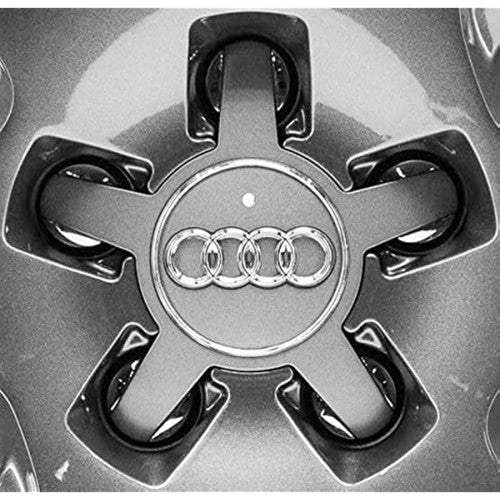 4PCS 135MM AUDI GRAY WHEEL CENTER CAPS HUBCAPS RIM CAPS EMBLEMS BADGE