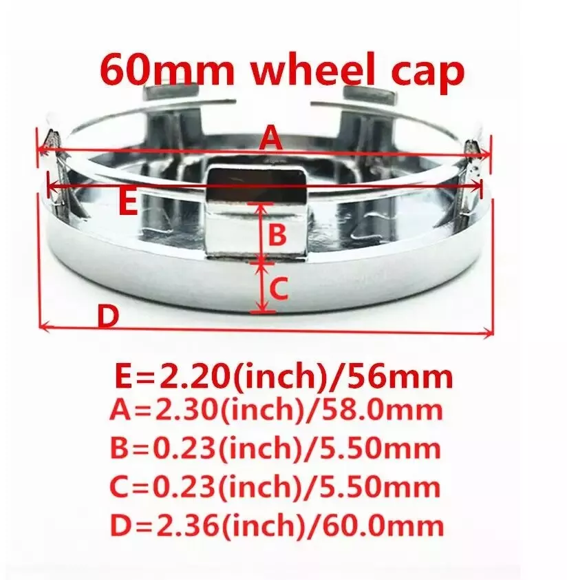 4 pcs 60mm Silver Alloy Wheel Centre Hub Caps Badge Rims Emblem for Alfa Romeo