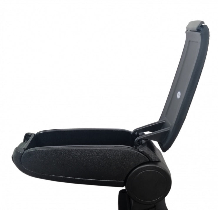 New Armrest Console for Dacia Sandero 2013+, Logan 1 (2004-2012), and Dokker with Black Leather Cover