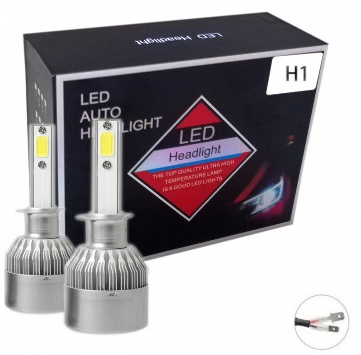 Set of 2 LED Bulbs for Headlights H1, H7, H11, H4 – 36W 7600LM 12/24V