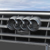 Audi Front Grille Rings Emblem 285mm Glossy Black – A6 C7 / A7 / A8 / Q3 / Q5 / Q7 OEM Replacement Badge