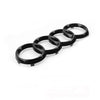 Audi Front Grille Rings Emblem 285mm Glossy Black – A6 C7 / A7 / A8 / Q3 / Q5 / Q7 OEM Replacement Badge