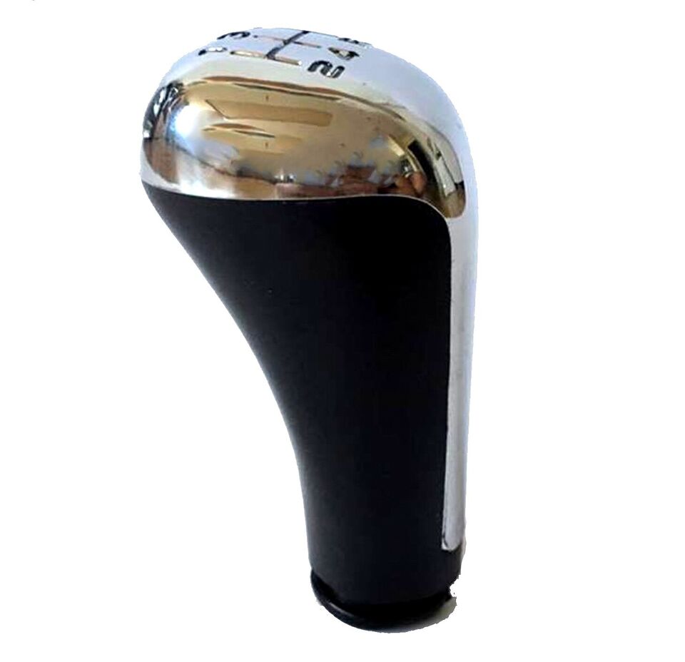 Black Chrome Gear Shift Knob fit 5 Speed car bus van 5-13mm hole