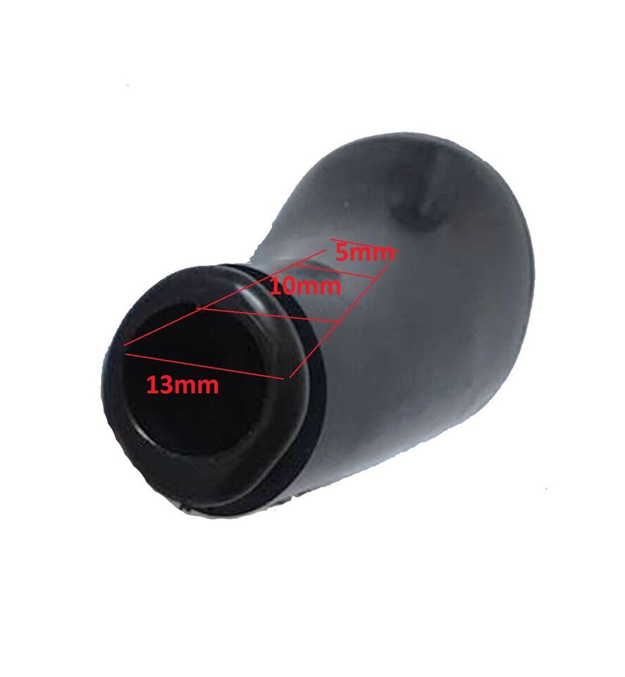 Black Chrome Gear Shift Knob fit 5 Speed car bus van 5-13mm hole