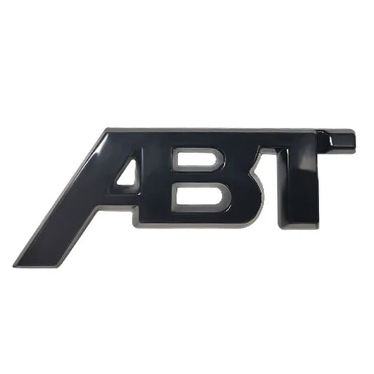 11,5 cm ABT Black Logo Rear Trunk Boot Badge Emblem Sticker RS3 RS4 RS5 RS6 RS7