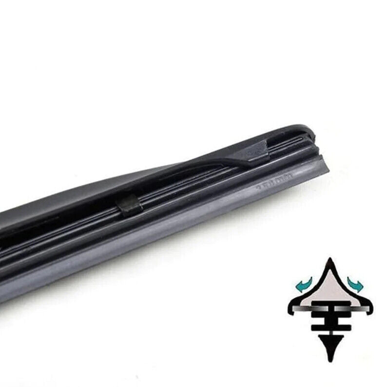 U-Type Car Wiper Blade Windscreen Windshield Rubber Hybrid Auto Wipers 14"-24"