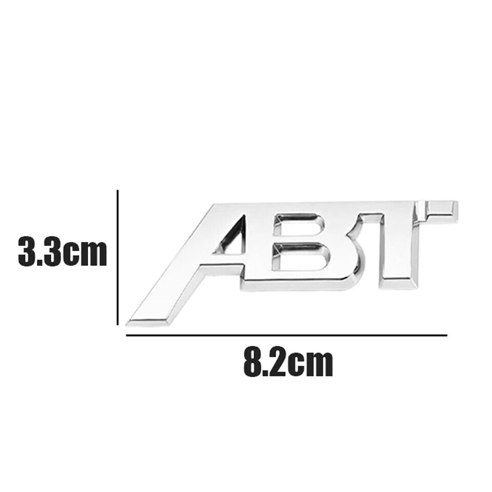 ABT Chrome Logo Rear Trunk Boot Badge Emblem Sticker For Audi A4 A5 S3 S4