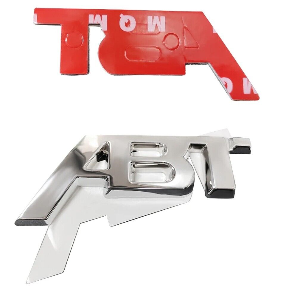 ABT Chrome Logo Rear Trunk Boot Badge Emblem Sticker For Audi A4 A5 S3 S4