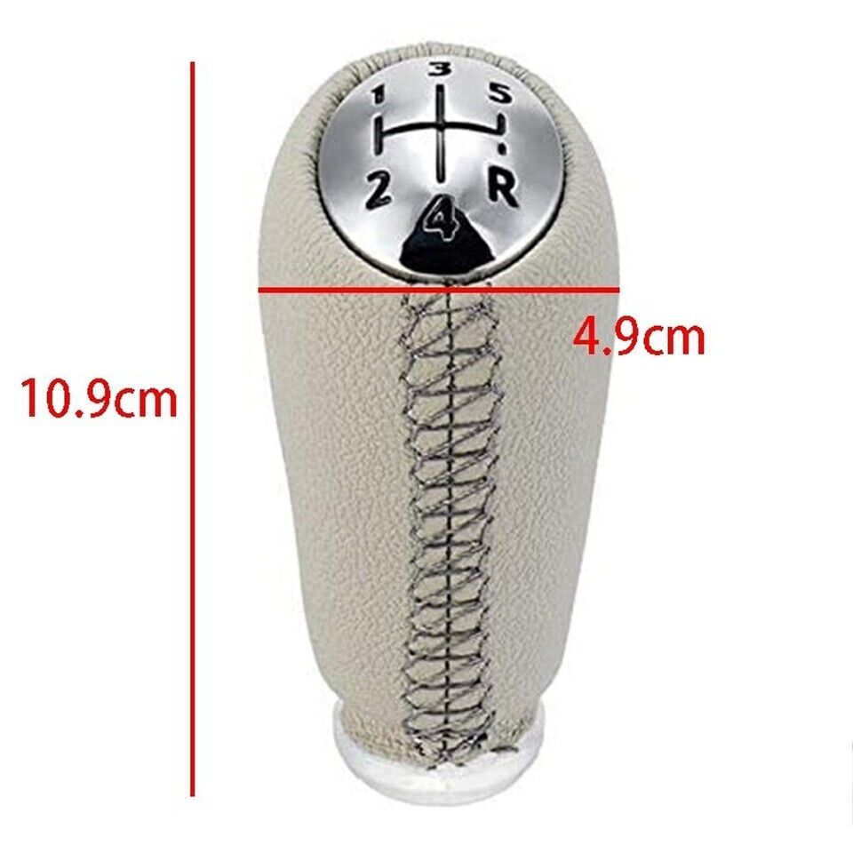 Beige Gear Shift Knob for Renault Clio 3 Megane 02-09 Modus Kangoo Dacia Duster Sandero  5 speed