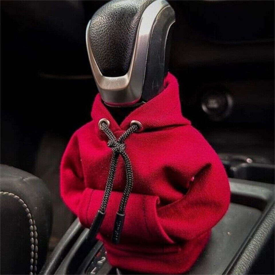 Car Gear Shift Hoodie Cover Mini Hoodie Gear Shift Cover for Car Shifter Interior Trim