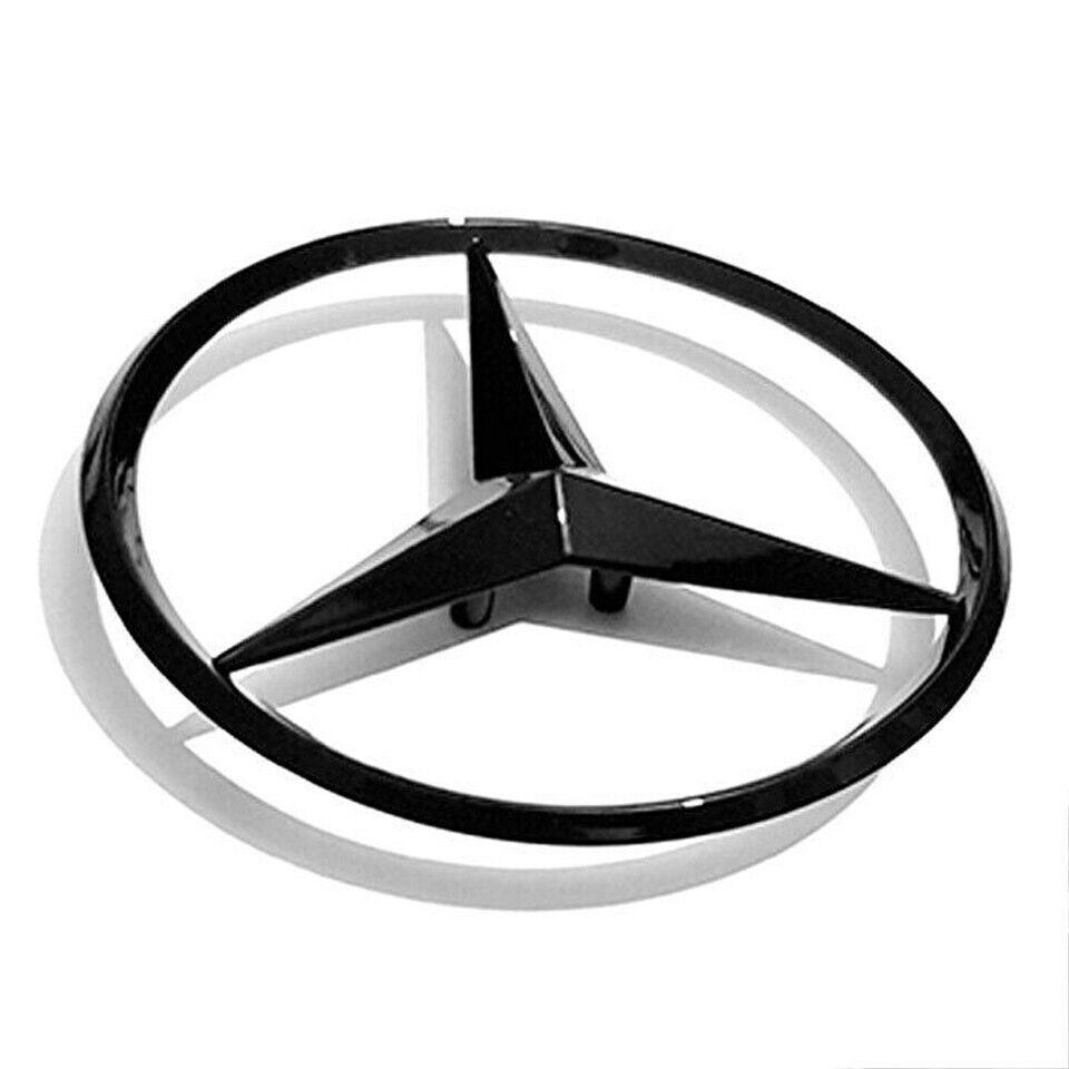 Glossy Black Star Trunk Emblem fit for Rear Lid Logo Badge E Class W212 Mercedes AMG