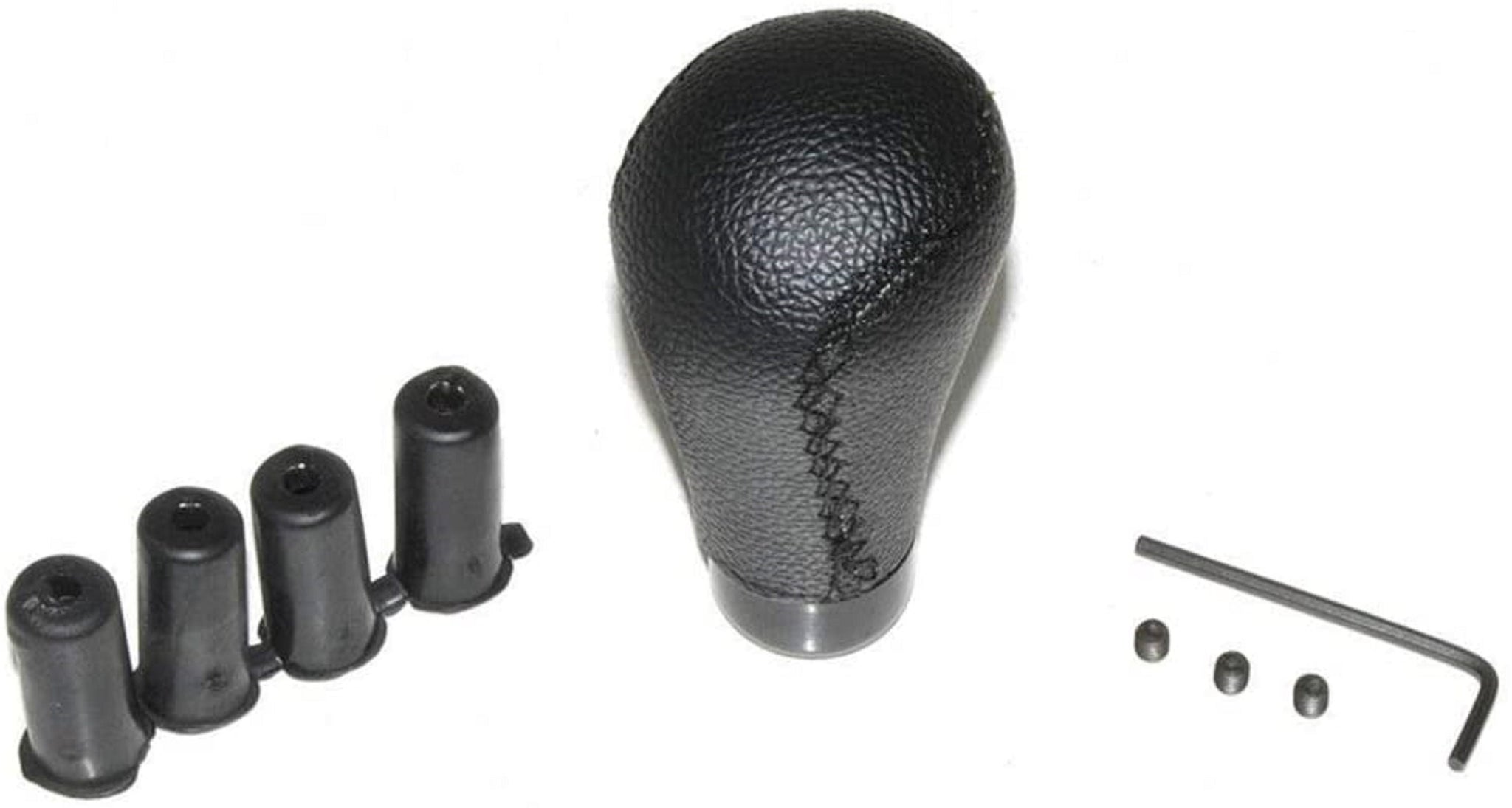 Automatic or Manual Gear Shift Knob Black Leather universal