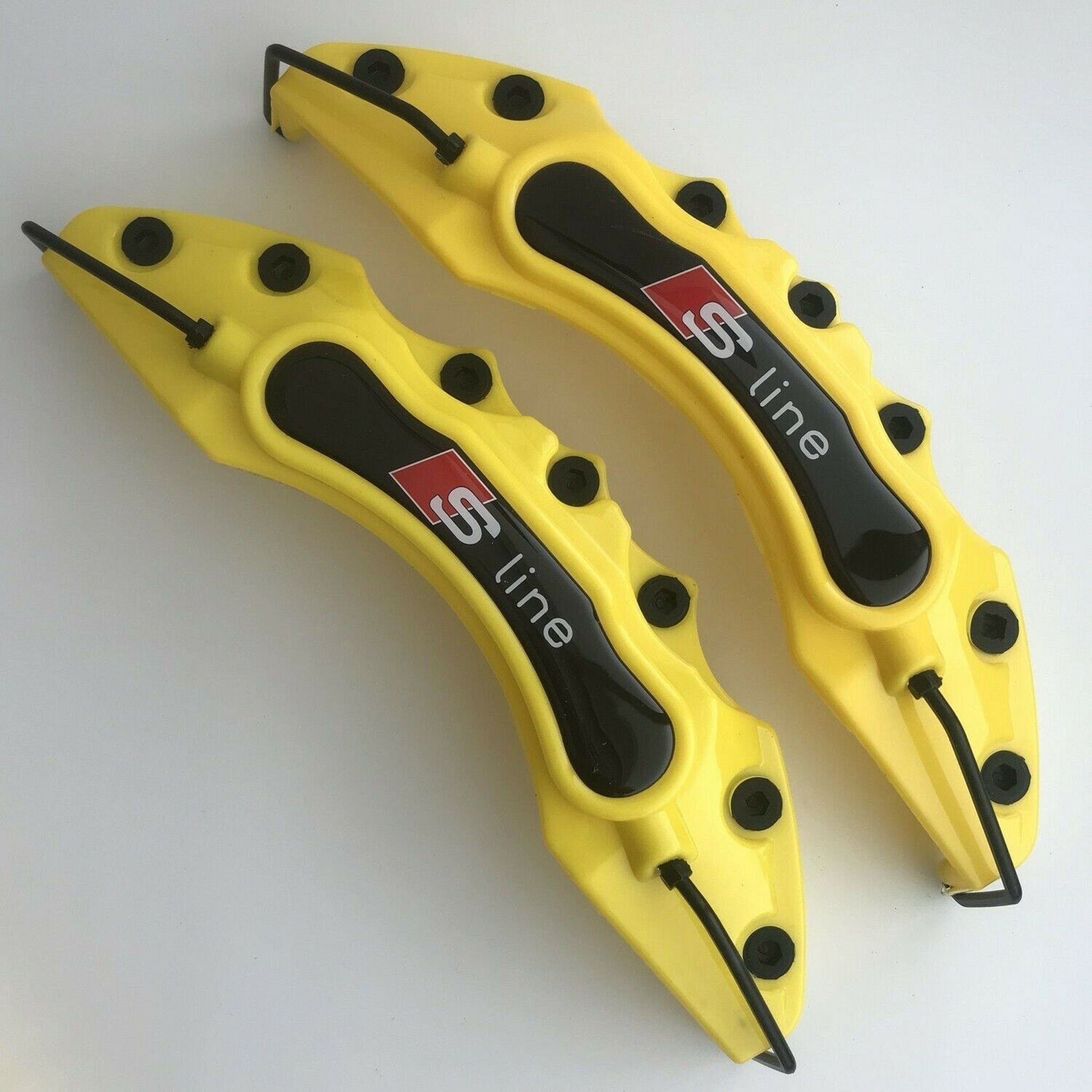 s-line audi yellow Brake Caliper Covers UNIVERSAL, A1 A4 A5 A6 A8 S RS Set of 4