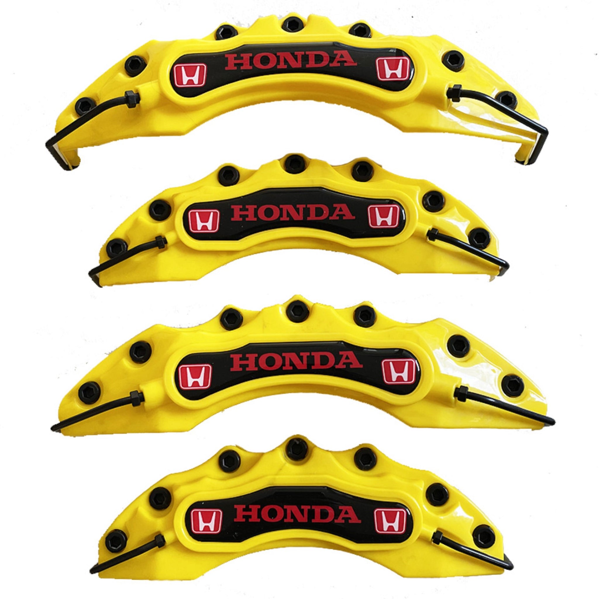 4x HONDA Honda Caliper Cover Front Rear Power ABS Emblem Rim Wheel Set Car Yellow,Green,Red,Black,Blue,Orange