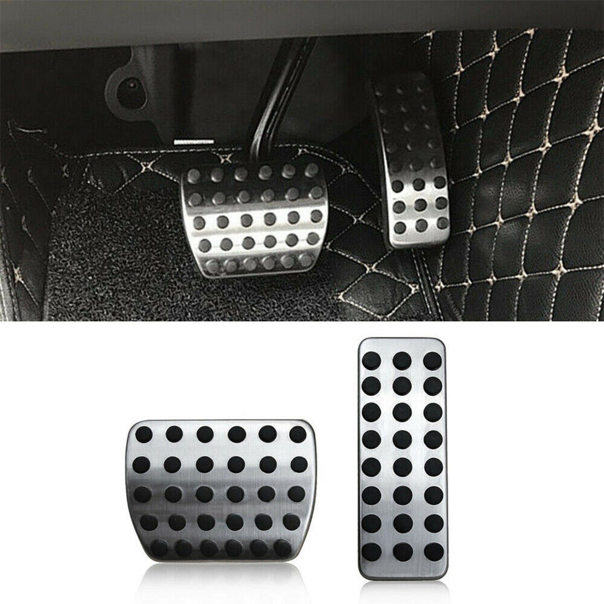 Brake Gas Foot Pedal Cover Pad Cap No Drill For Mercedes A B GLA CLA Class