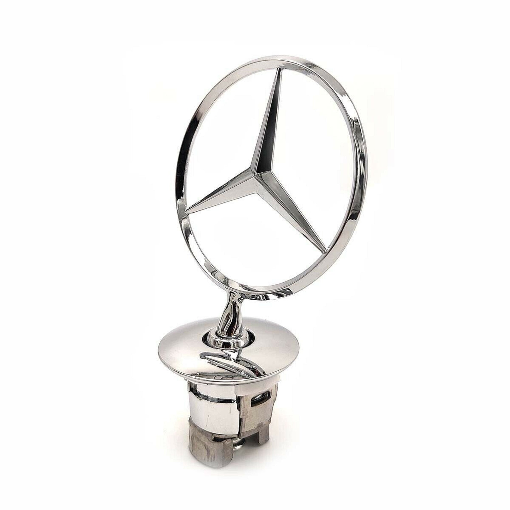 Mercedes-Benz Front Hood Ornament Mounted Star Logo Badge Emblem C E S Class