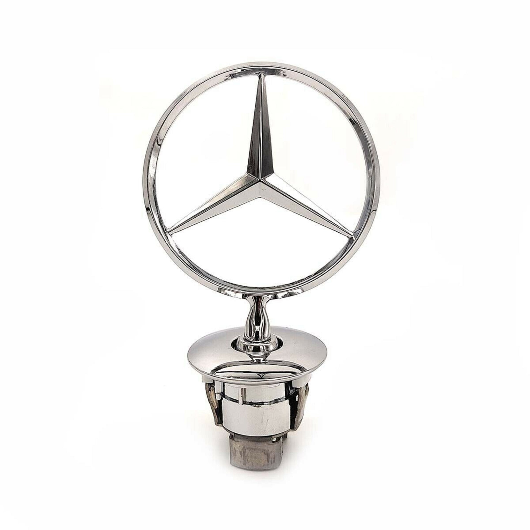 Mercedes-Benz Front Hood Ornament Mounted Star Logo Badge Emblem C E S Class