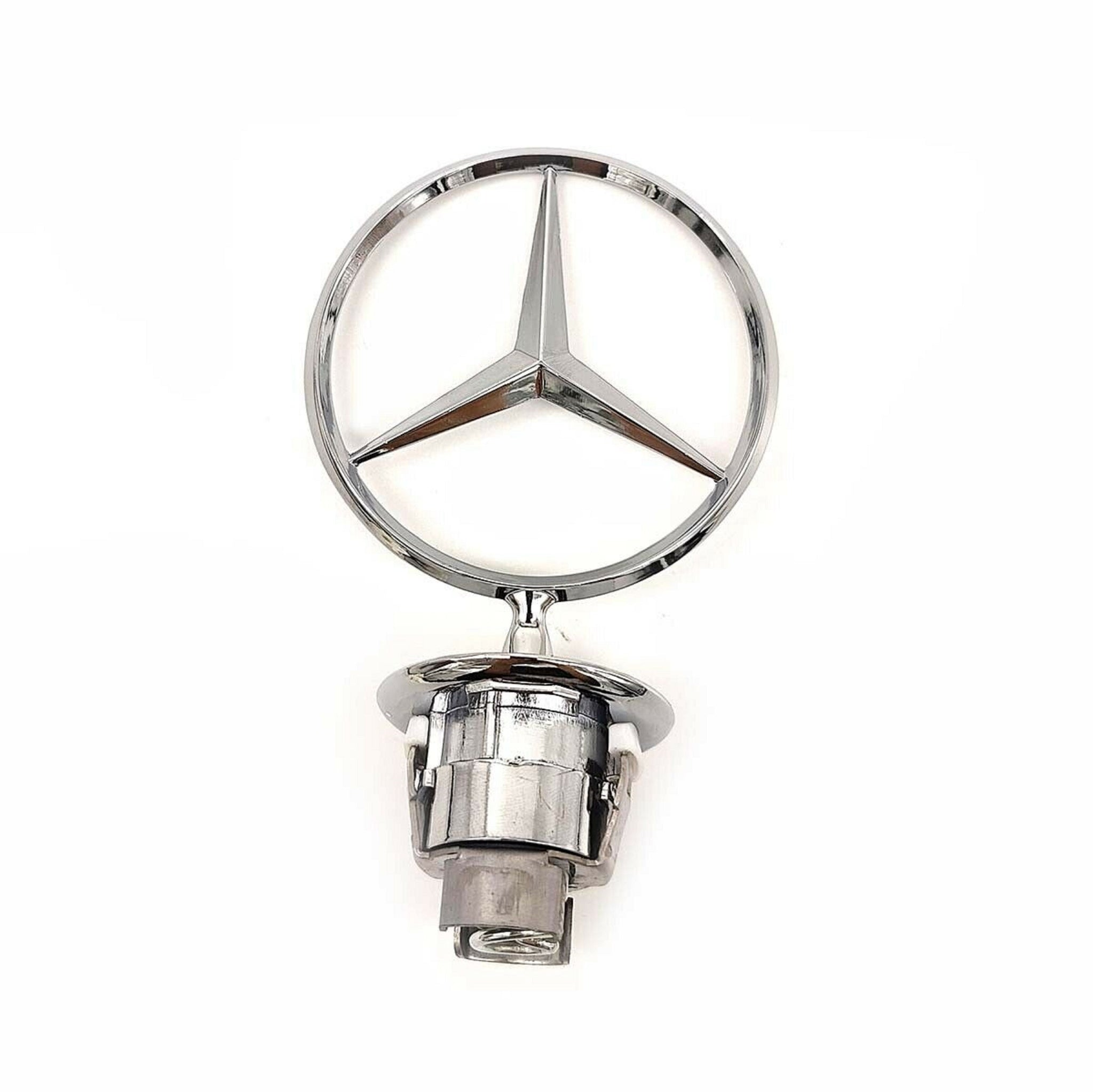 Mercedes-Benz Front Hood Ornament Mounted Star Logo Badge Emblem C E S Class