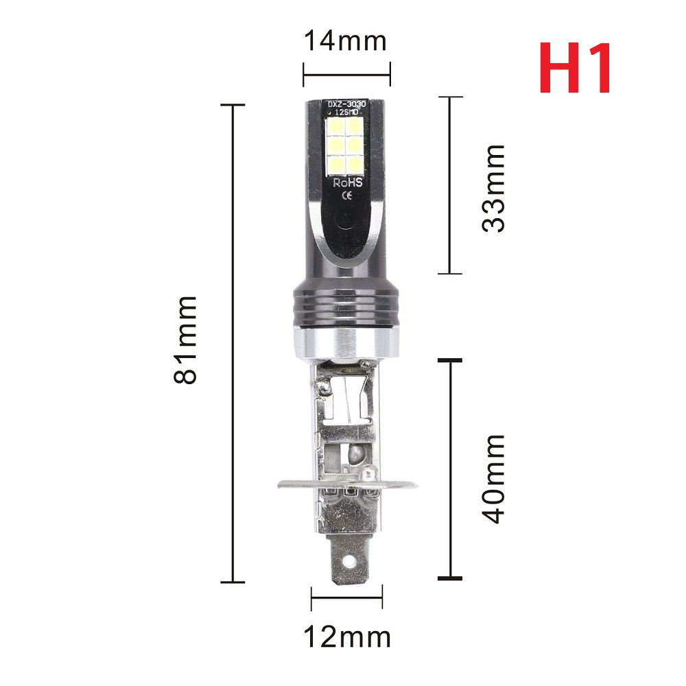 LED H4 H7 H11 H8 H9 H16JP H1 H3 Car Fog Light Bulbs 9005 9006 Auto Driving Headlamp Lamps 6500K 12V 24V LED Car Headlights