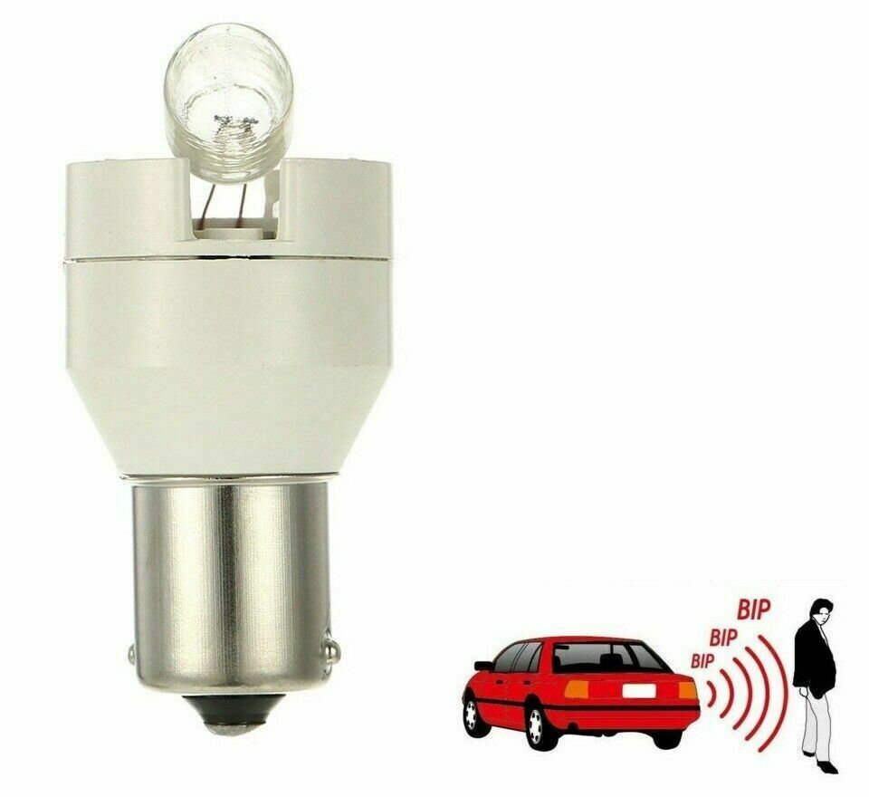 Reverse Bulb with Warning BEEP Sound P21W-BA15S 12V Light with Alarm V