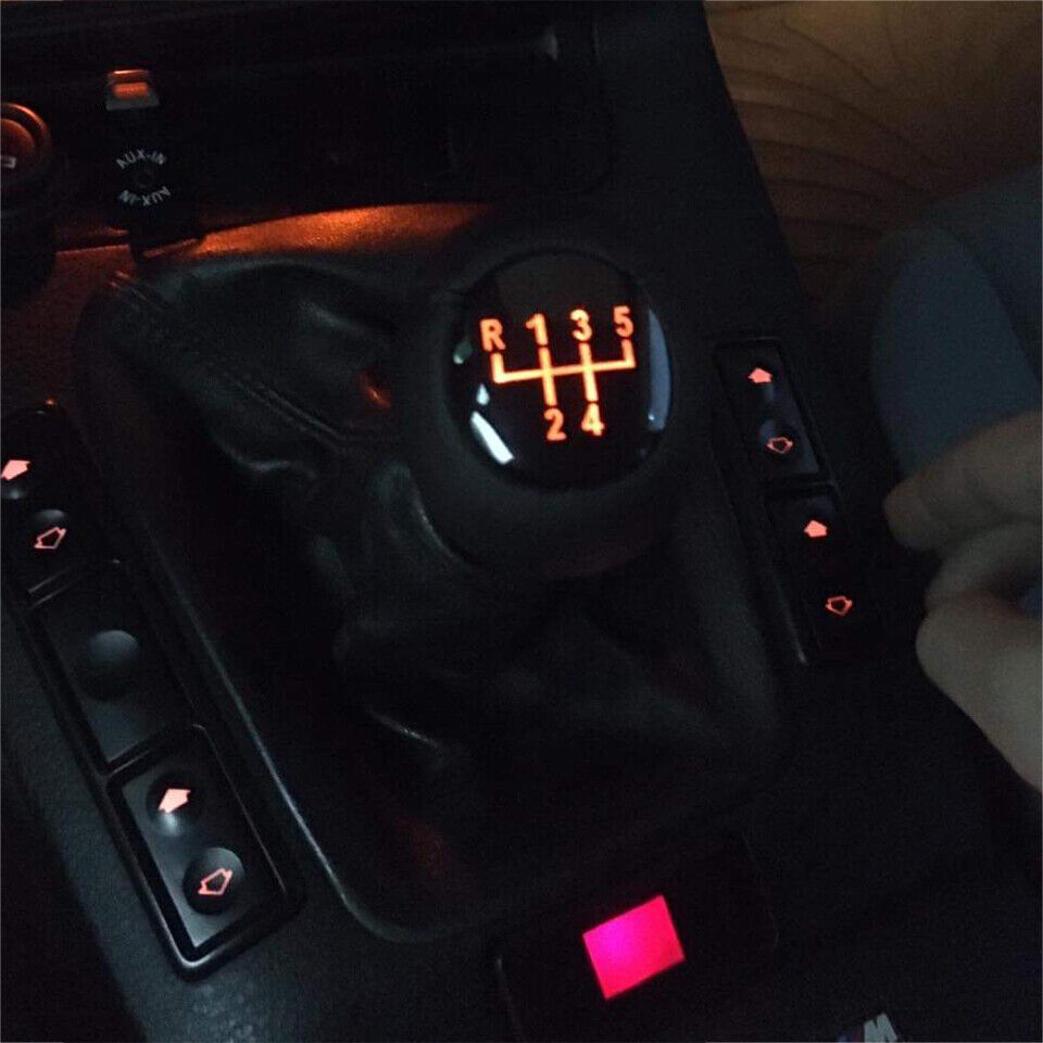 Black Illuminated Gear Knob Shift 5 speed for BMW 3 5 7 series E36 E46 E34 E39