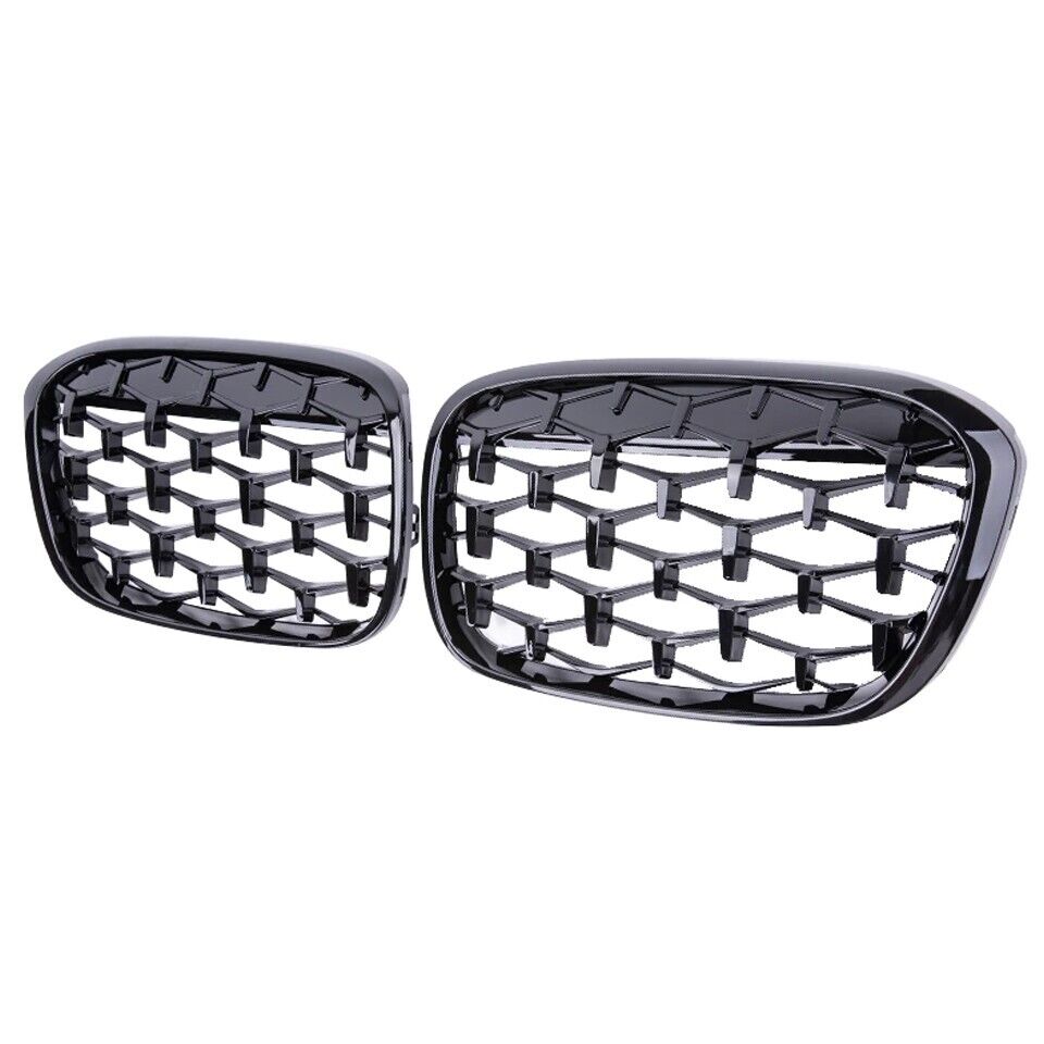 Kidney GRILL GLOSS BLACK RADIATOR GRILL FOR BMW X1 F48 manufacturing year from 2014