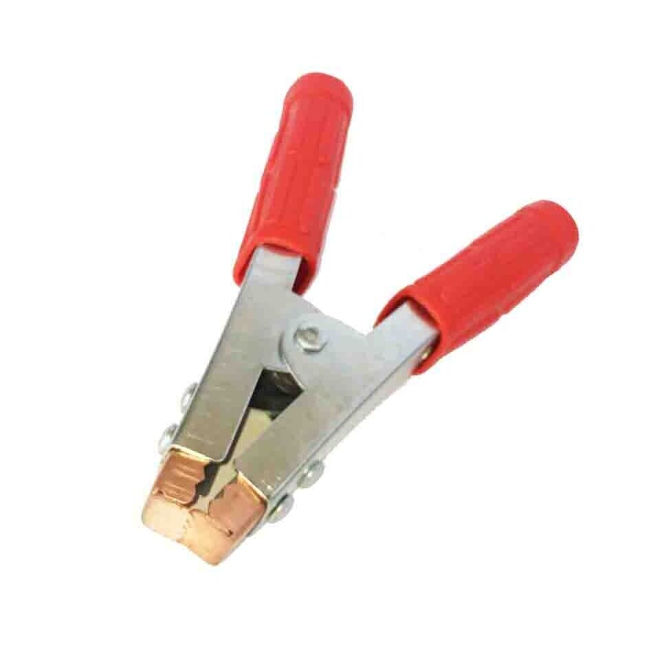 2x Crocodile Clips HEAVY DUTY Copper Battery Test Alligator Clamps