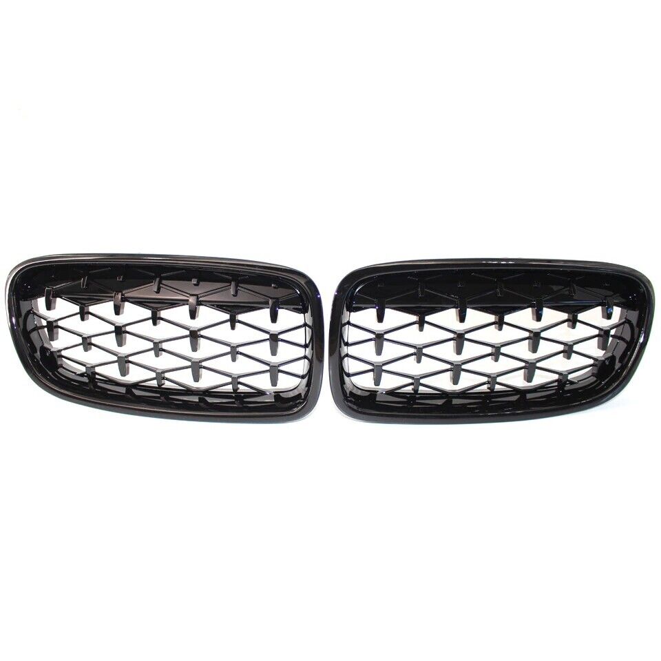 Radiator grille DIAMOND-LOOK KNEE GRILL FITS BMW 3 series F30 F31 GLOSS BLACK