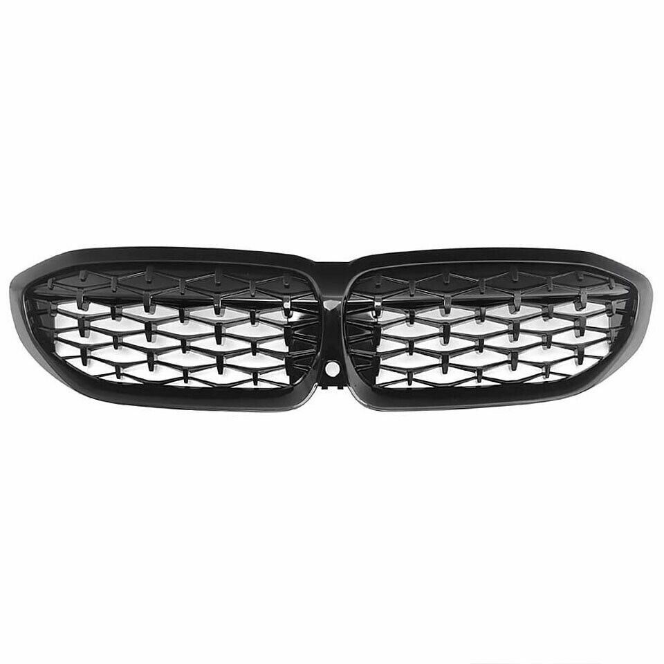 Diamond and Black Radiator Grille for BMW 3 Series G20 G21 G28 From 2019+ Front