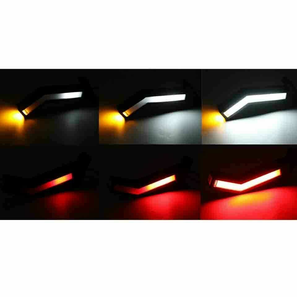 LED Side Running Lights Marker Stalk Neon X2 For Volvo Daf Scania Truck Trailer