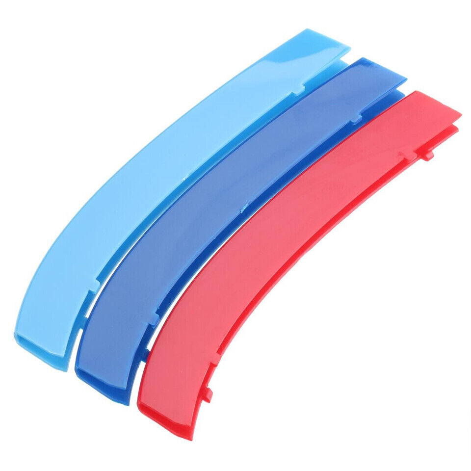 Front Grille Trim Strips Clip Cover For BMW 5Series E39 1998-2003 M-Color