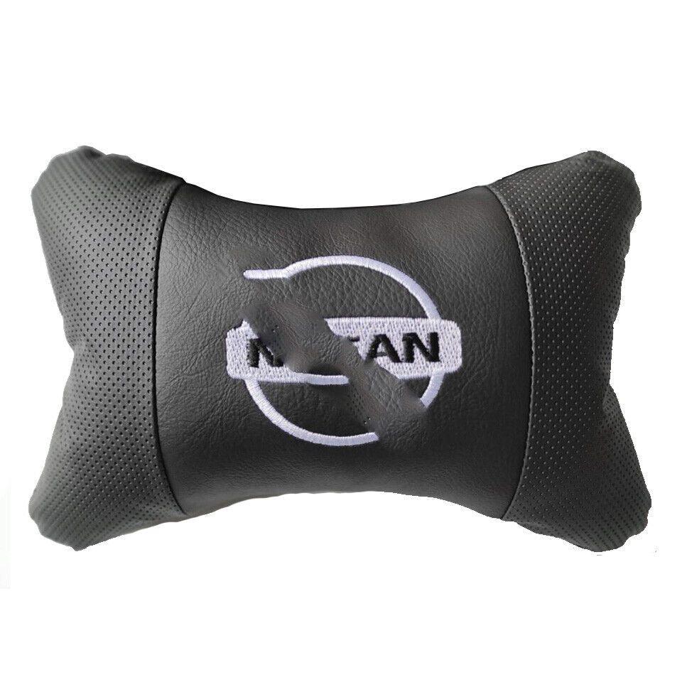 Black Car Rest Pillow Rest Cushion Seat Headrest For Nissan Universal