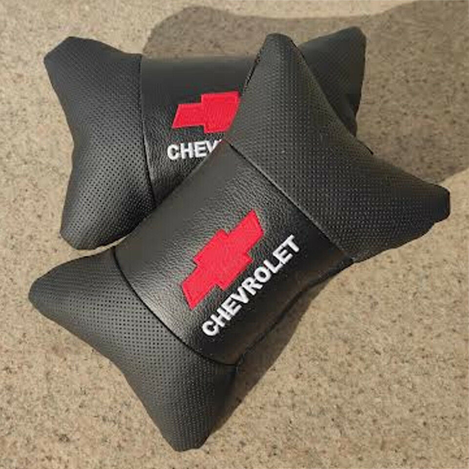 Black Car Rest Pillow Rest Cushion Seat Headrest For CHEVROLET Universal