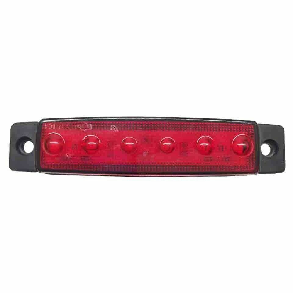 20x LED SIDE MARKER LIGHT RED WHITE MIX 12V 6 SMD POSITION TRUCK TRAILER