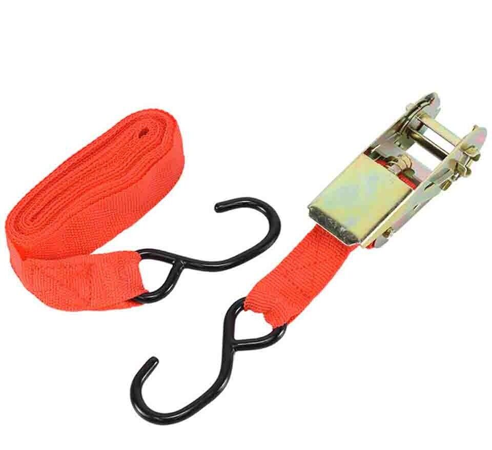 5M Ratchet Tie Down Strap Heavy Duty 1.5T Breaking Strain Lash Orange